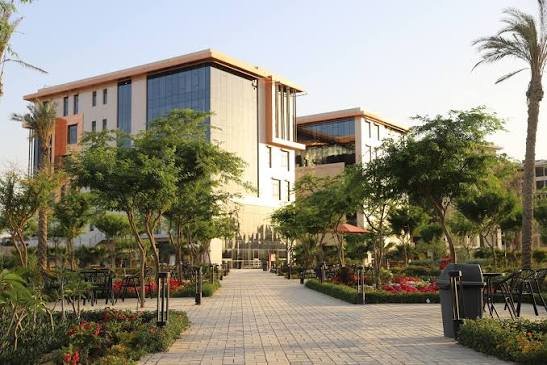 GIU campus courtyard